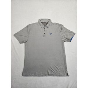Travis Mathew Polo Shirt Mens XXL 2XL Gray Casual Office‎ Golf Outdoor Stretch